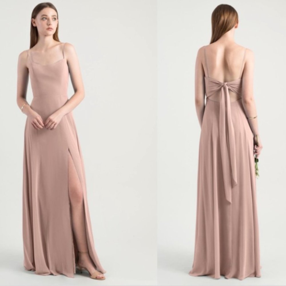 JENNY YOO KIARA DRESS Whipped Apricot Size 4 Used